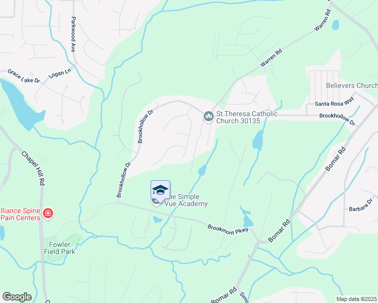 map of restaurants, bars, coffee shops, grocery stores, and more near 9578 Blackwolf Run in Douglasville