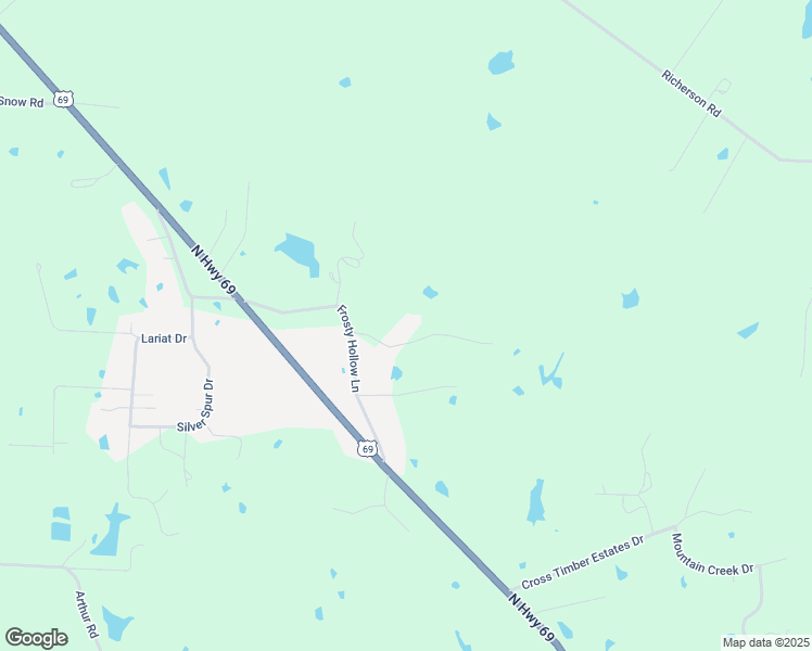 map of restaurants, bars, coffee shops, grocery stores, and more near 121 Johnson Rd in Denison