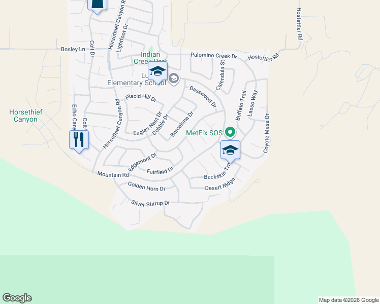 map of restaurants, bars, coffee shops, grocery stores, and more near 27507 Fallbrook Court in Corona