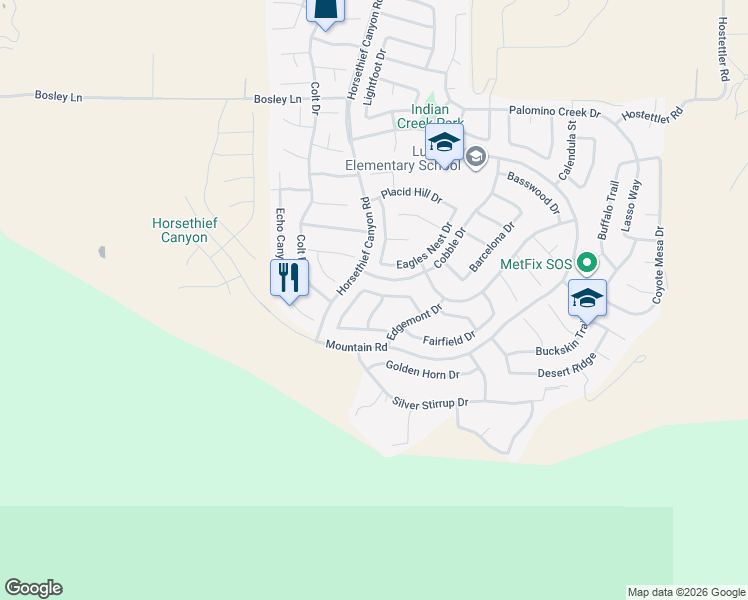 map of restaurants, bars, coffee shops, grocery stores, and more near 27503 Acorn Drive in Corona