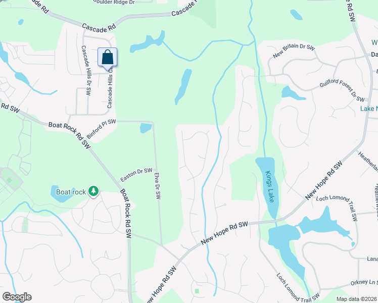 map of restaurants, bars, coffee shops, grocery stores, and more near 1710 Versailles Drive in Atlanta