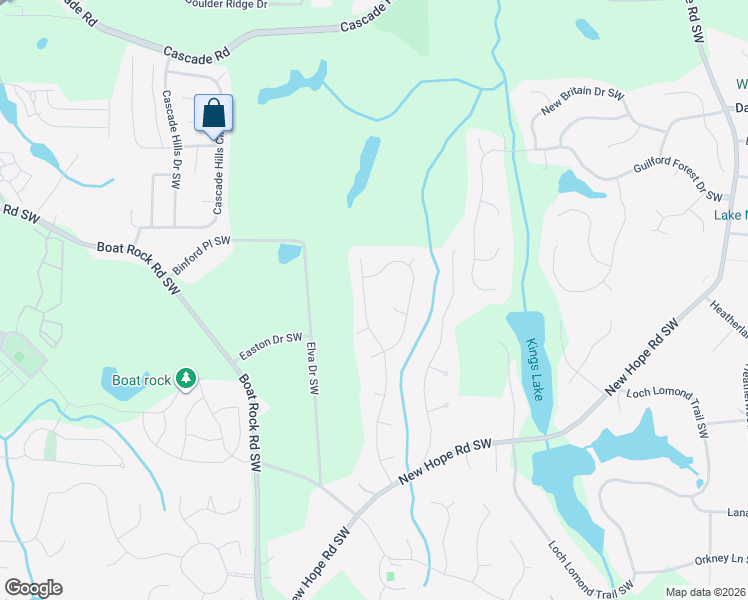 map of restaurants, bars, coffee shops, grocery stores, and more near 1710 Versailles Drive in Atlanta