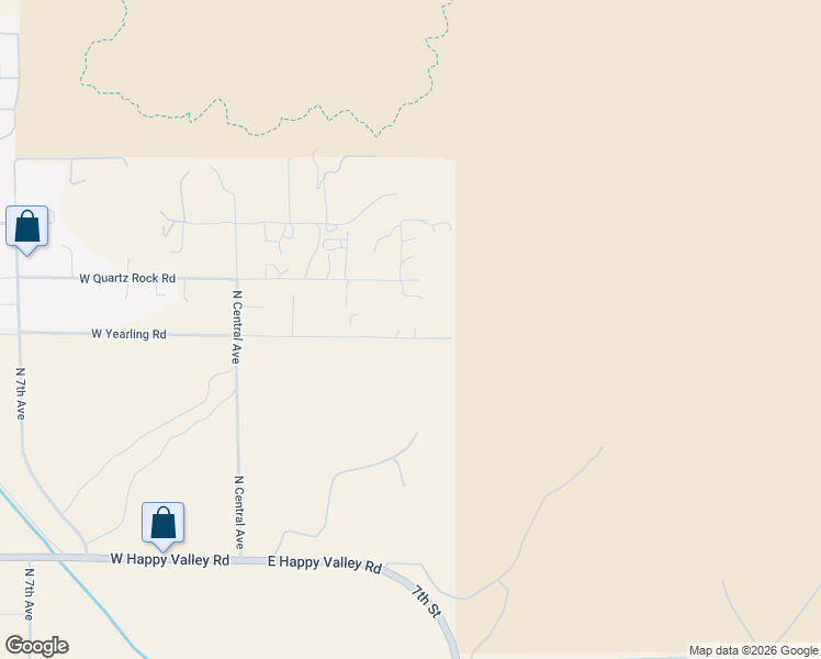 map of restaurants, bars, coffee shops, grocery stores, and more near 508 East Yearling Road in Phoenix