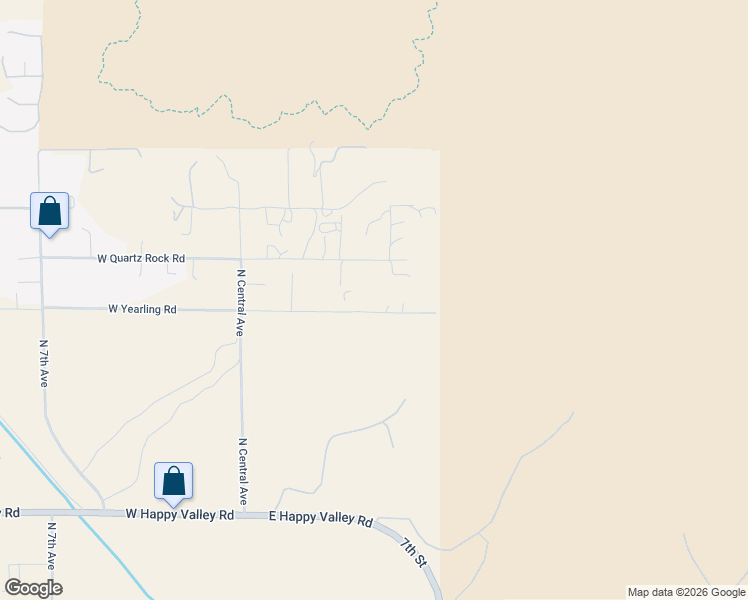 map of restaurants, bars, coffee shops, grocery stores, and more near 508 East Yearling Road in Phoenix