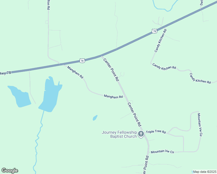 map of restaurants, bars, coffee shops, grocery stores, and more near 256 Mangham Road in Bremen