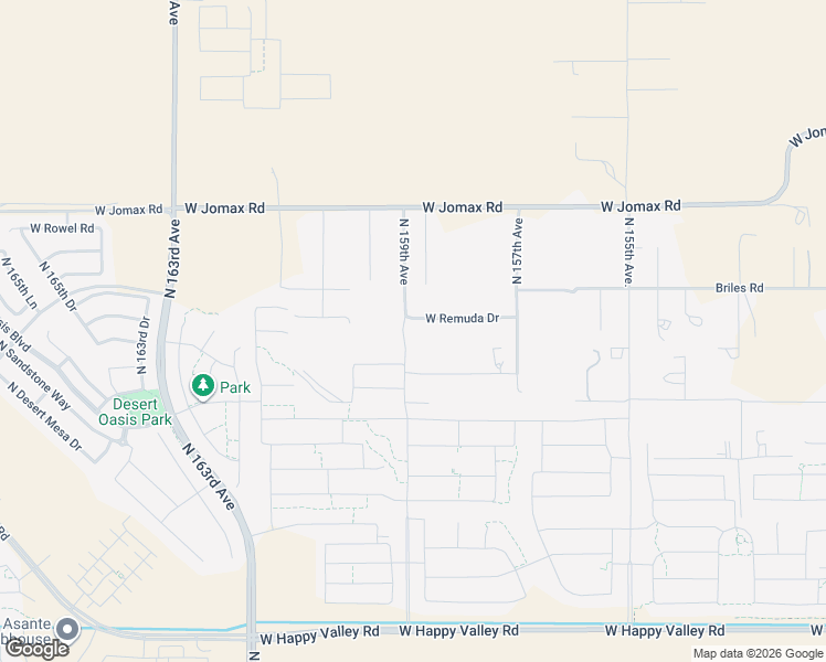 map of restaurants, bars, coffee shops, grocery stores, and more near 25906 North 157th Avenue in Surprise