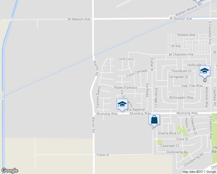 map of restaurants, bars, coffee shops, grocery stores, and more near 5587 Paseo Famosa in Hemet