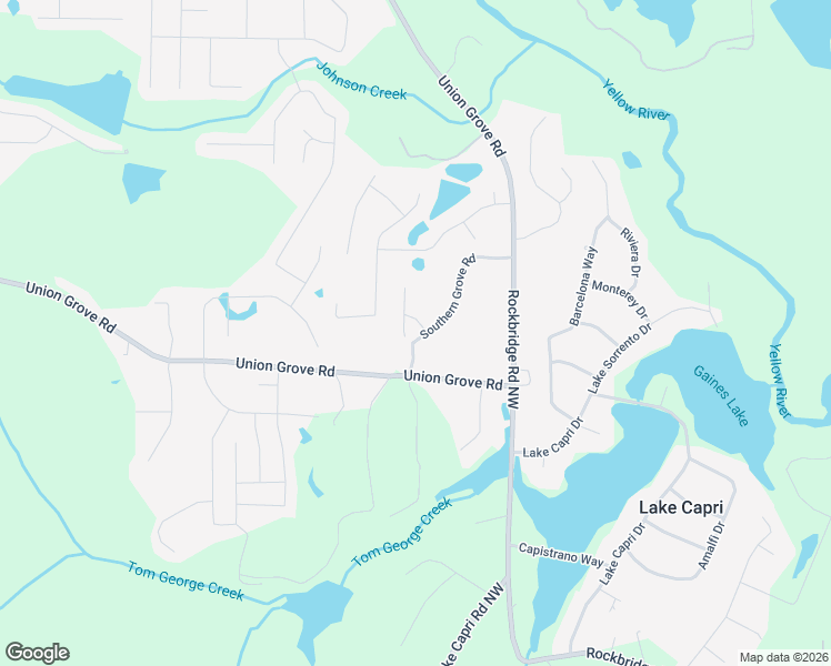 map of restaurants, bars, coffee shops, grocery stores, and more near 2198 Terrance Court in Lithonia