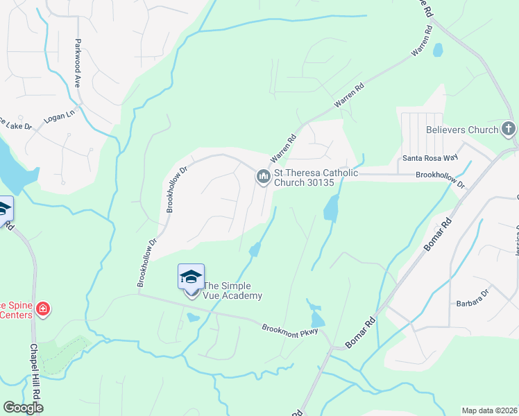 map of restaurants, bars, coffee shops, grocery stores, and more near 3081 Bonita Springs Court in Douglasville