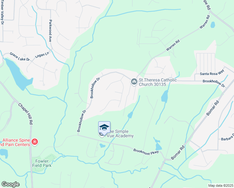 map of restaurants, bars, coffee shops, grocery stores, and more near 5253 Mackenzie Court in Douglasville