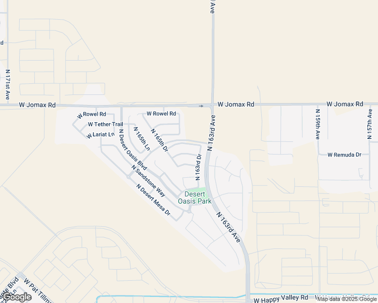 map of restaurants, bars, coffee shops, grocery stores, and more near 16434 West Remuda Drive in Surprise