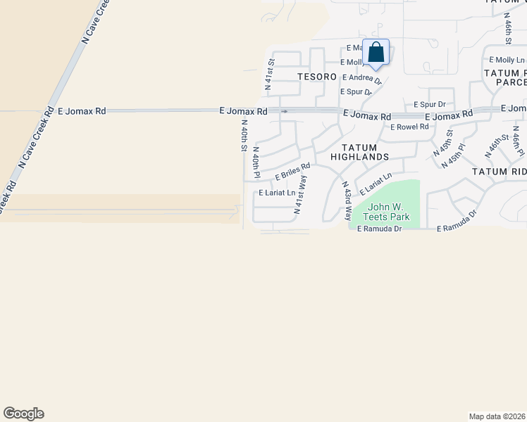 map of restaurants, bars, coffee shops, grocery stores, and more near 4019 East Paso Trail in Phoenix