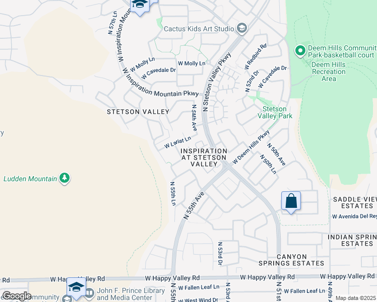 map of restaurants, bars, coffee shops, grocery stores, and more near 5424 West Chisum Trail in Phoenix