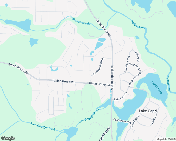 map of restaurants, bars, coffee shops, grocery stores, and more near 2198 Terrance Court in Lithonia