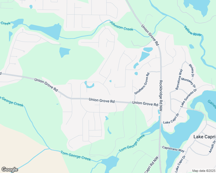 map of restaurants, bars, coffee shops, grocery stores, and more near 2307 Overlook Avenue in Lithonia