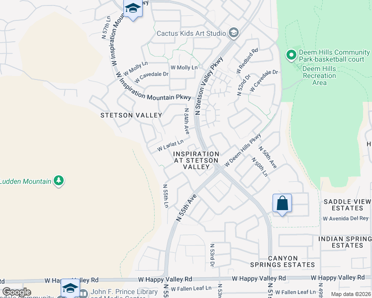 map of restaurants, bars, coffee shops, grocery stores, and more near 5424 West Chisum Trail in Phoenix