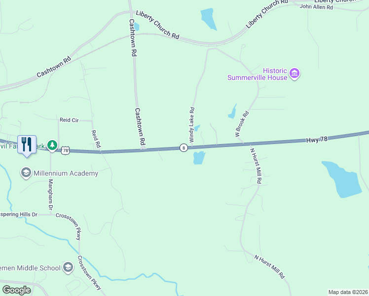 map of restaurants, bars, coffee shops, grocery stores, and more near 7966 U.S. 78 in Bremen