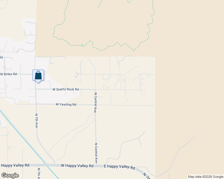 map of restaurants, bars, coffee shops, grocery stores, and more near 246 East Quartz Rock Road in Phoenix