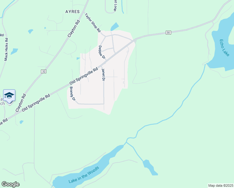map of restaurants, bars, coffee shops, grocery stores, and more near 5839 Brenda Drive in Trussville