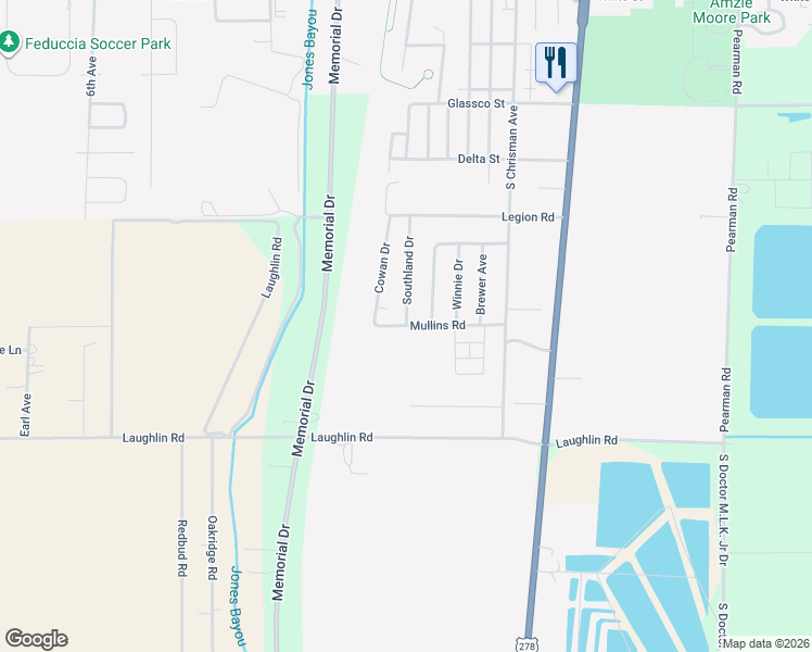 map of restaurants, bars, coffee shops, grocery stores, and more near 200 Mullins Road in Cleveland