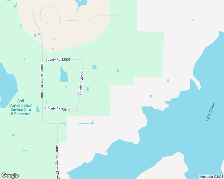 map of restaurants, bars, coffee shops, grocery stores, and more near 32505 County Road 32505 in Powderly
