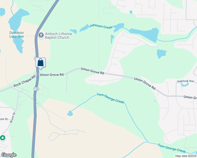 map of restaurants, bars, coffee shops, grocery stores, and more near 1997 Pittston Farm Road in Lithonia