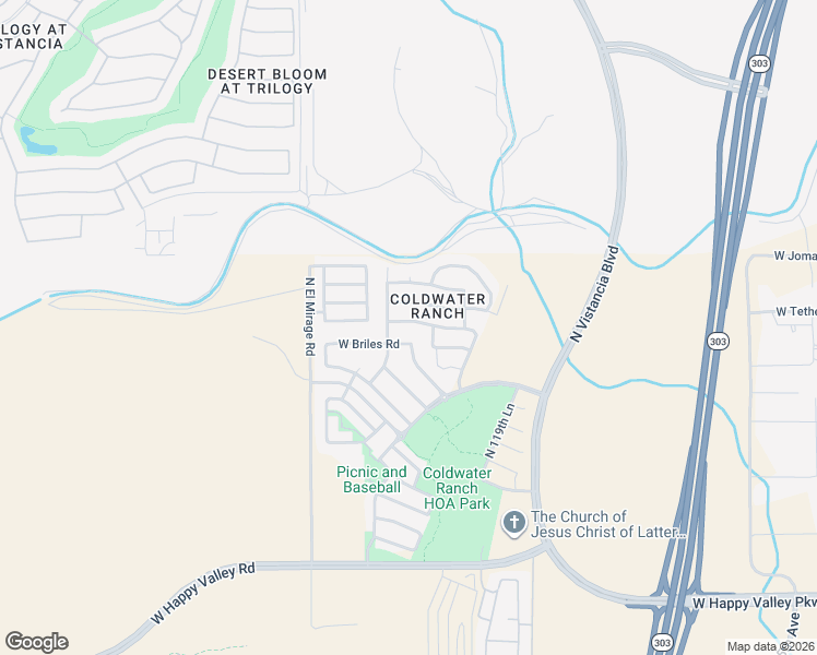 map of restaurants, bars, coffee shops, grocery stores, and more near 12118 West Hide Trail in Peoria