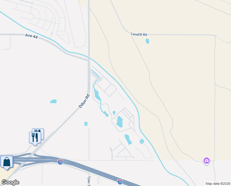 map of restaurants, bars, coffee shops, grocery stores, and more near 44448 Masson Drive in Coachella
