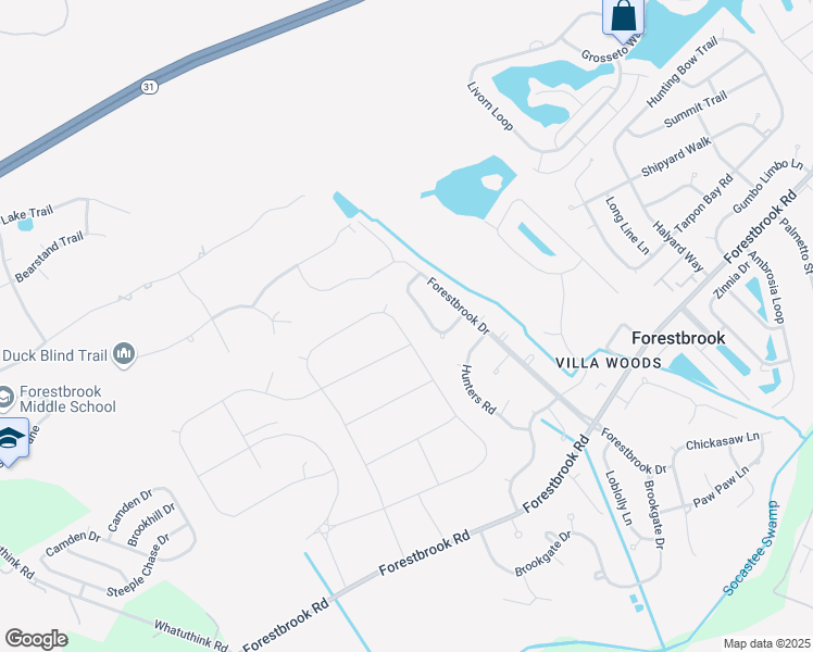 map of restaurants, bars, coffee shops, grocery stores, and more near 1010 HARBISON CIR in Myrtle Beach