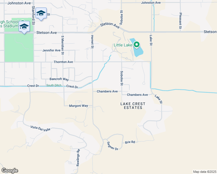 map of restaurants, bars, coffee shops, grocery stores, and more near 42420 Chambers Avenue in Hemet