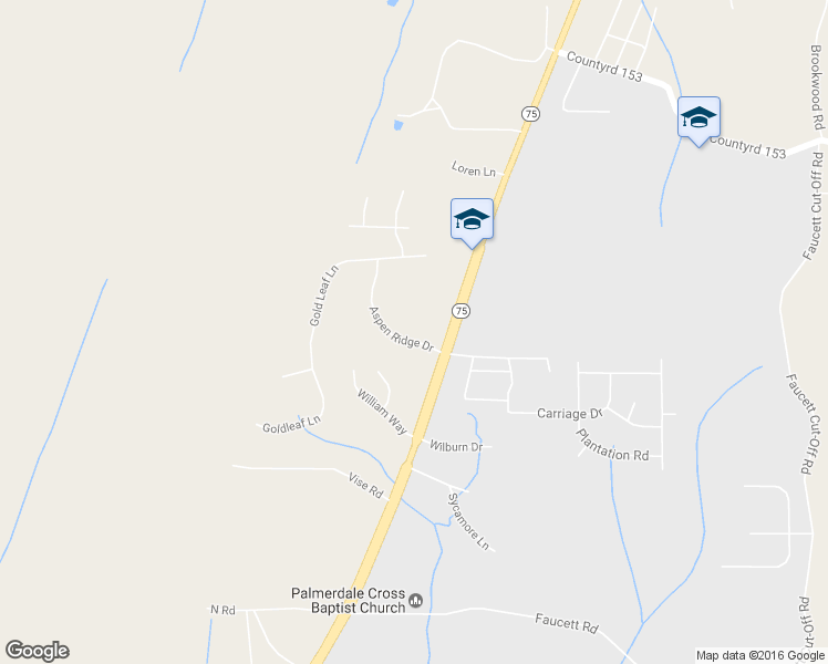map of restaurants, bars, coffee shops, grocery stores, and more near 7509 Aspen Ridge Drive in Pinson
