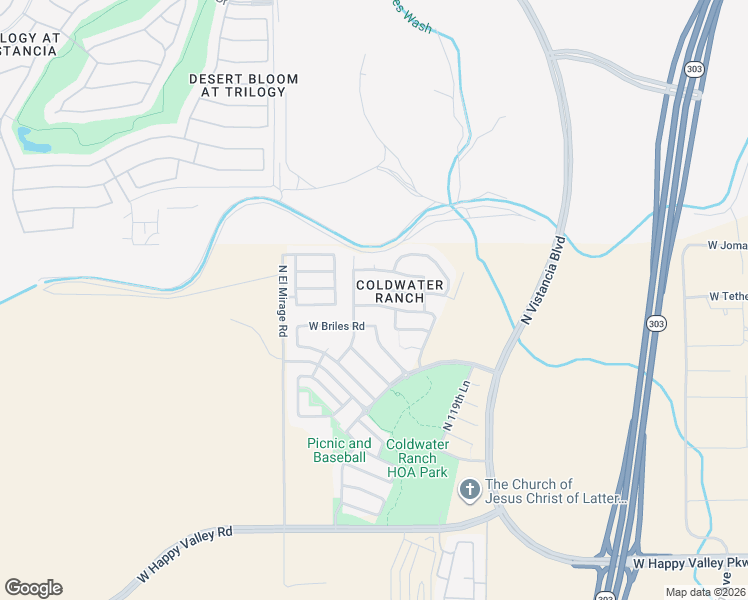map of restaurants, bars, coffee shops, grocery stores, and more near 12118 West Hide Trail in Peoria