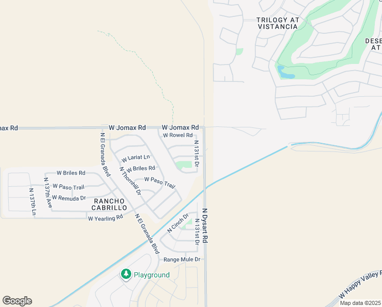 map of restaurants, bars, coffee shops, grocery stores, and more near 13120 West Lariat Lane in Peoria