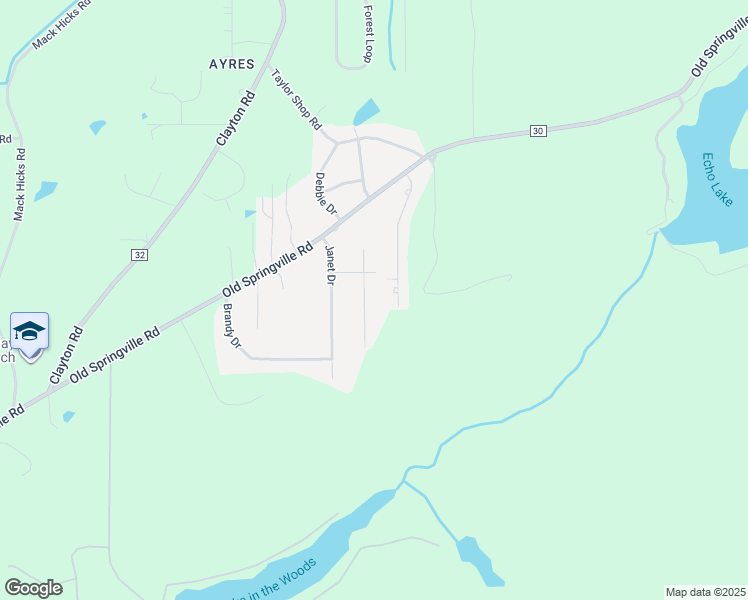 map of restaurants, bars, coffee shops, grocery stores, and more near 5855 Brenda Dr in Trussville