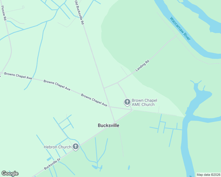 map of restaurants, bars, coffee shops, grocery stores, and more near 6632 Old Bucksville Road in Conway