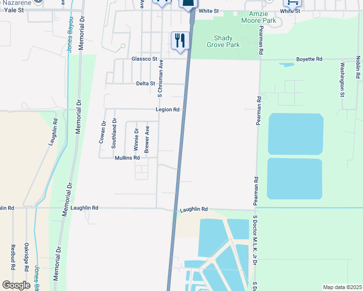 map of restaurants, bars, coffee shops, grocery stores, and more near 1343-1447 South Davis Avenue in Cleveland