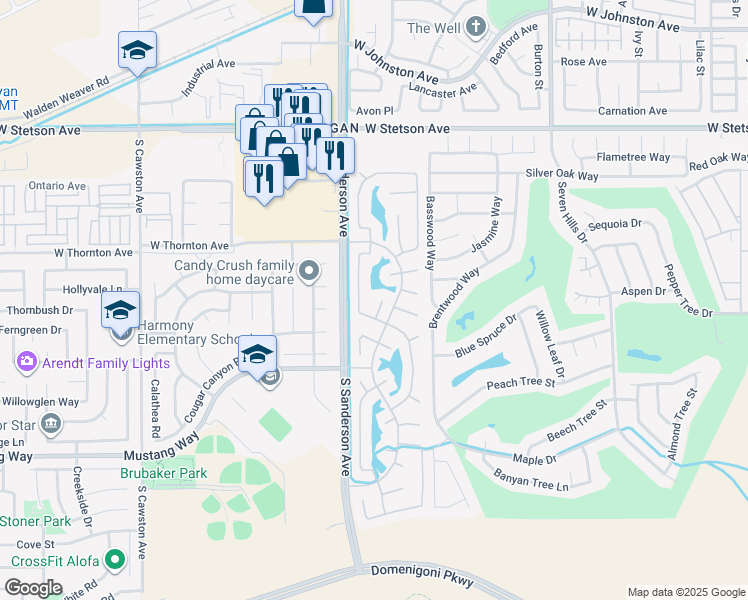 map of restaurants, bars, coffee shops, grocery stores, and more near 1421 Butterfly Court in Hemet