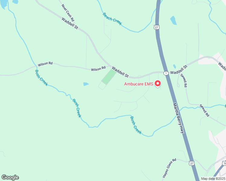 map of restaurants, bars, coffee shops, grocery stores, and more near 212 Bush Creek Way in Bremen
