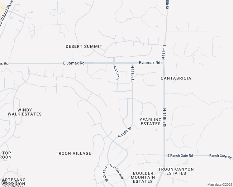 map of restaurants, bars, coffee shops, grocery stores, and more near 11536 East Cottontail Lane in Scottsdale