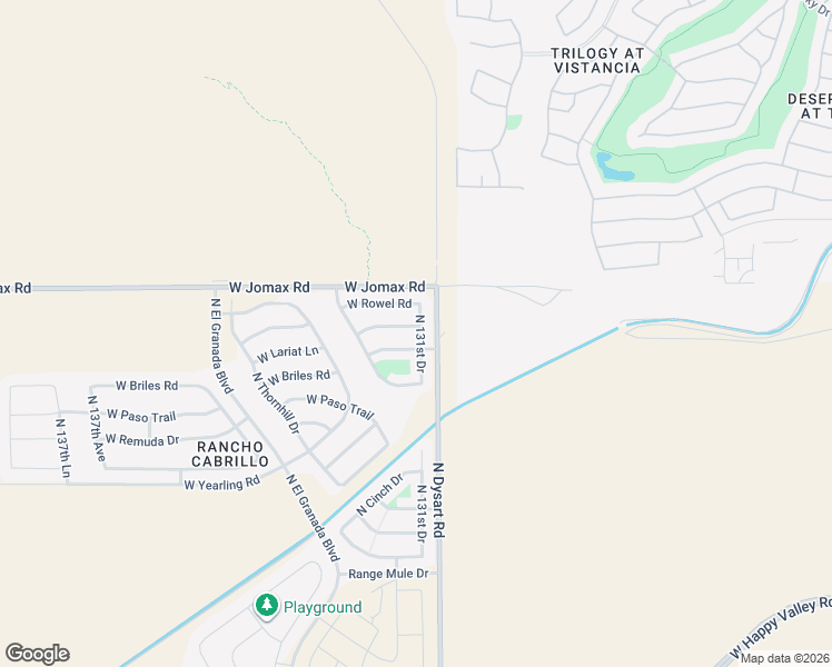 map of restaurants, bars, coffee shops, grocery stores, and more near 13120 West Lariat Lane in Peoria