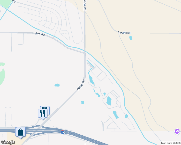 map of restaurants, bars, coffee shops, grocery stores, and more near 86113 Sonoma Creek Road in Coachella