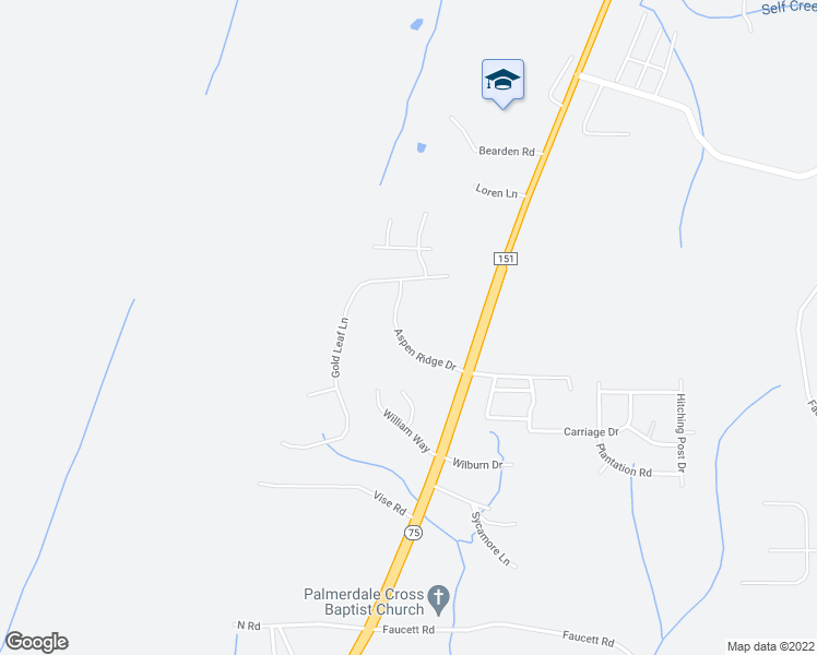 map of restaurants, bars, coffee shops, grocery stores, and more near 7533 Aspen Ridge Drive in Pinson