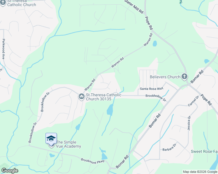 map of restaurants, bars, coffee shops, grocery stores, and more near 3890 Nixon Grove Drive in Douglasville