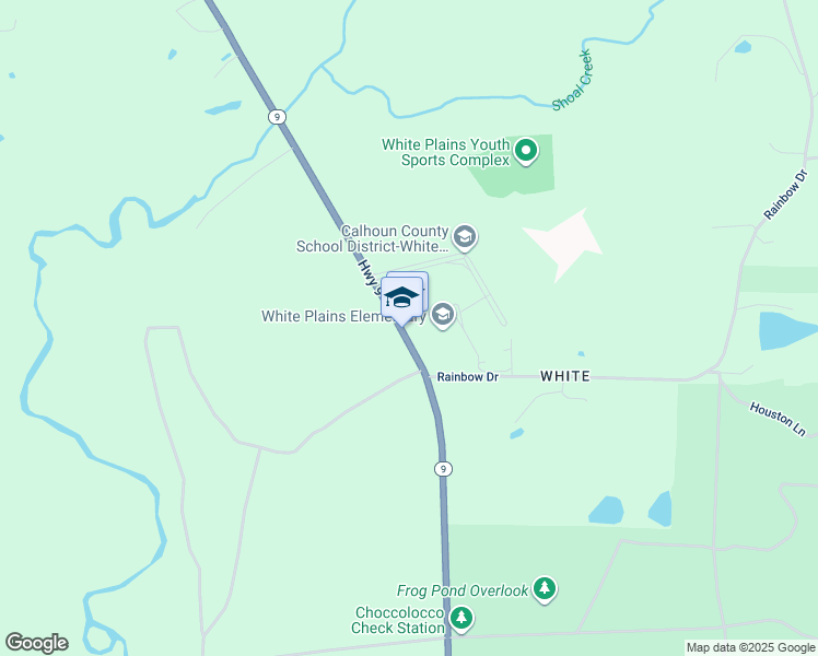map of restaurants, bars, coffee shops, grocery stores, and more near 5600 Alabama 9 in Anniston