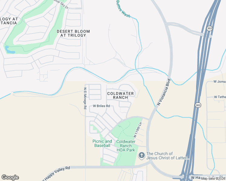 map of restaurants, bars, coffee shops, grocery stores, and more near 12114 West Rowel Road in Peoria