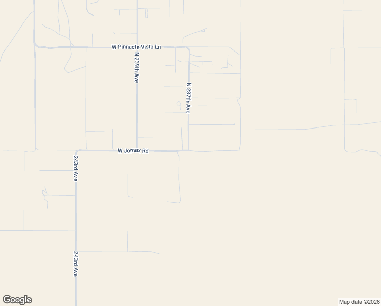 map of restaurants, bars, coffee shops, grocery stores, and more near 26607 North 237th Drive in Wittmann