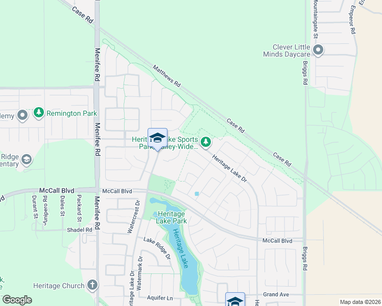 map of restaurants, bars, coffee shops, grocery stores, and more near 29259 Alamitos Drive in Menifee
