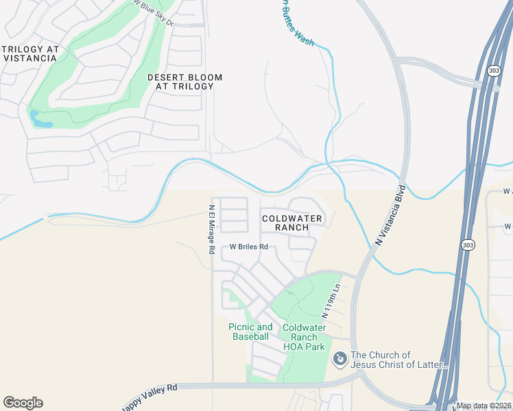 map of restaurants, bars, coffee shops, grocery stores, and more near 26533 North 122nd Drive in Peoria