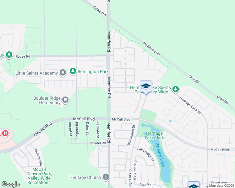 map of restaurants, bars, coffee shops, grocery stores, and more near 29070 Falling Water Drive in Menifee