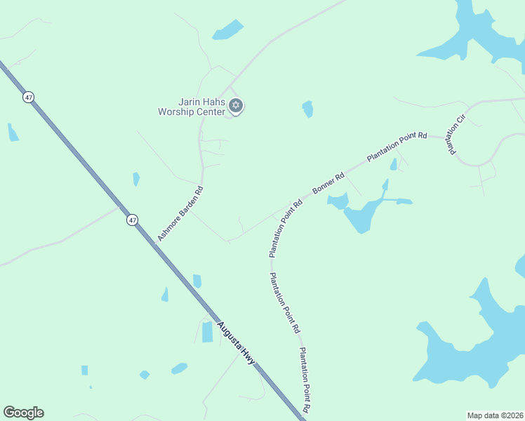 map of restaurants, bars, coffee shops, grocery stores, and more near 1070 Bonner Road in Lincolnton